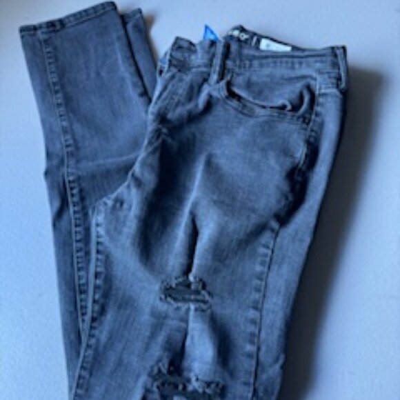 Men's Arizona Jeans, Super Skinny, Blackwashed distressed, 32/34 - Picture 3 of 7